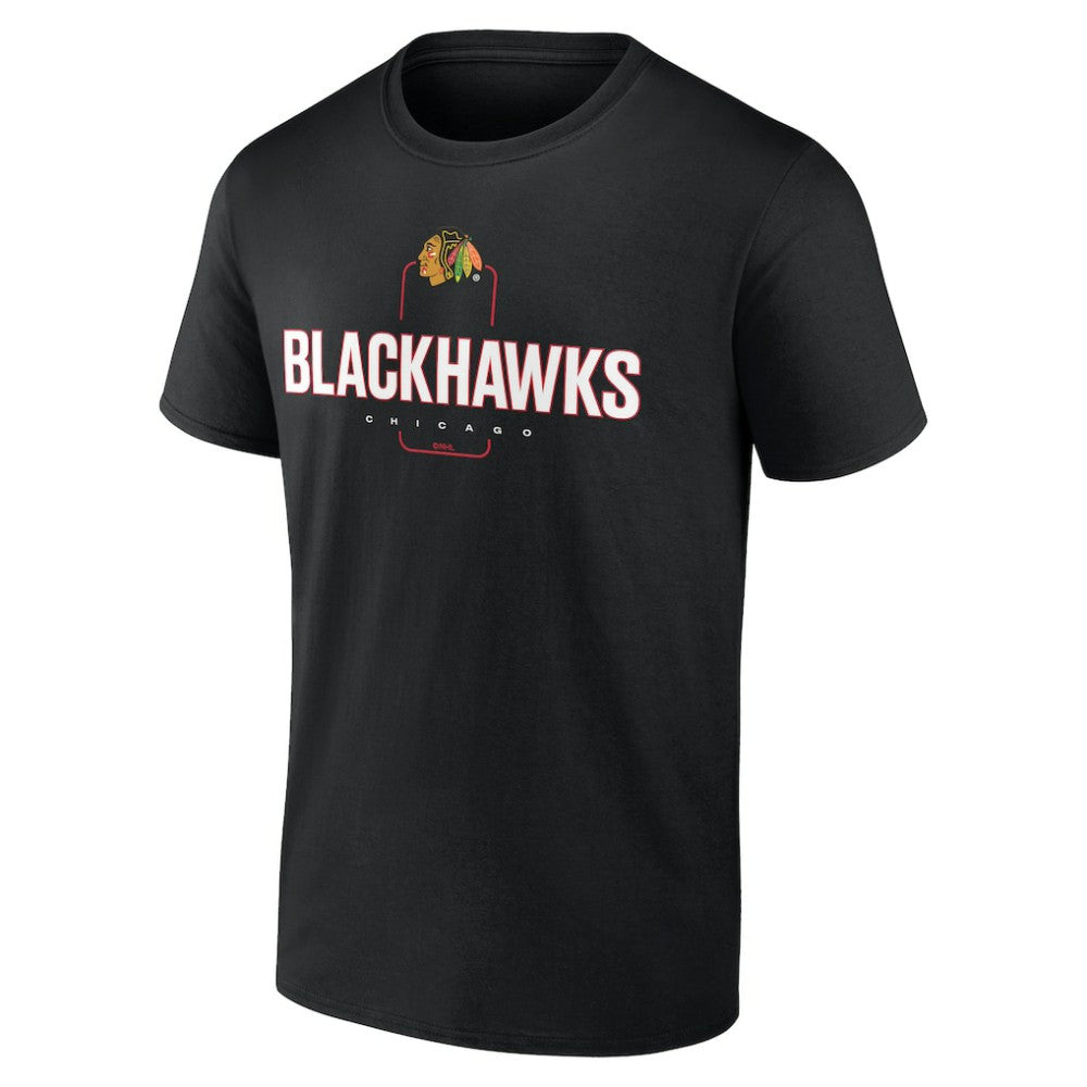 Chicago Blackhawks Personalized Name & Number Midfielder T-Shirt - Black - NHL