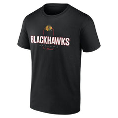 Chicago Blackhawks Personalized Name & Number Midfielder T-Shirt - Black - NHL
