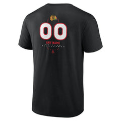 Chicago Blackhawks Personalized Name & Number Midfielder T-Shirt - Black - NHL