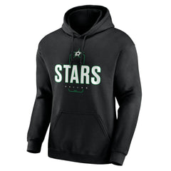 Dallas Stars Personalized Name & Number Midfielder Pullover Hoodie - Black - NHL