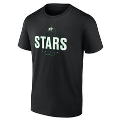 Dallas Stars Personalized Name & Number Midfielder T-Shirt - Black - NHL