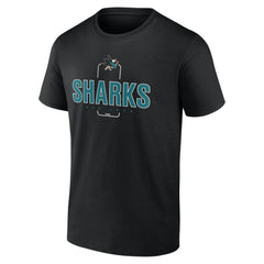 San Jose Sharks Personalized Name & Number Midfielder T-Shirt - Black - NHL
