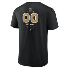 Vegas Golden Knights Personalized Name & Number Midfielder T-Shirt - Black - NHL