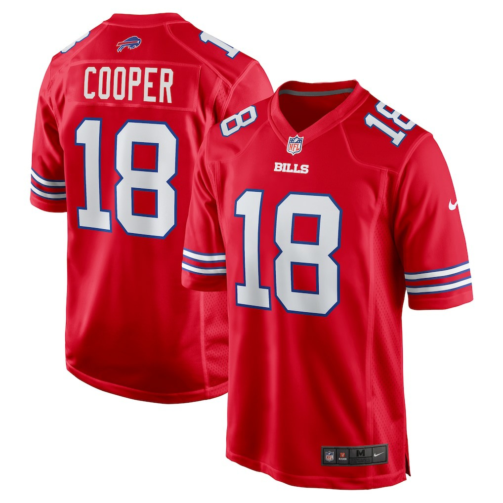 Amari Cooper Buffalo Bills Alternate Game Jersey Red | Nike for Sale