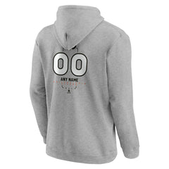 Philadelphia Flyers Personalized Name & Number Midfielder Pullover Hoodie - Gray - NHL