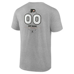 Philadelphia Flyers Personalized Name & Number Midfielder T-Shirt - Gray - NHL