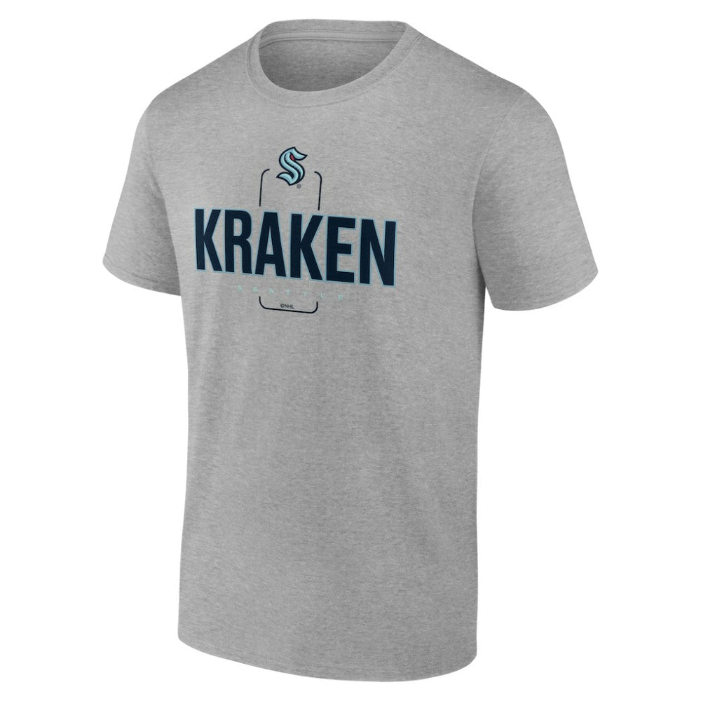 Seattle Kraken Personalized Name & Number Midfielder T-Shirt - Gray - NHL