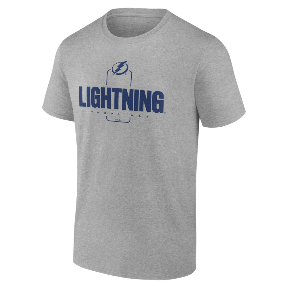 Tampa Bay Lightning Personalized Name & Number Midfielder T-Shirt - Gray - NHL