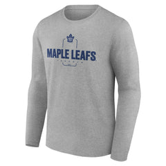 Toronto Maple Leafs Personalized Name & Number Midfielder Long Sleeve T-Shirt - Gray - NHL
