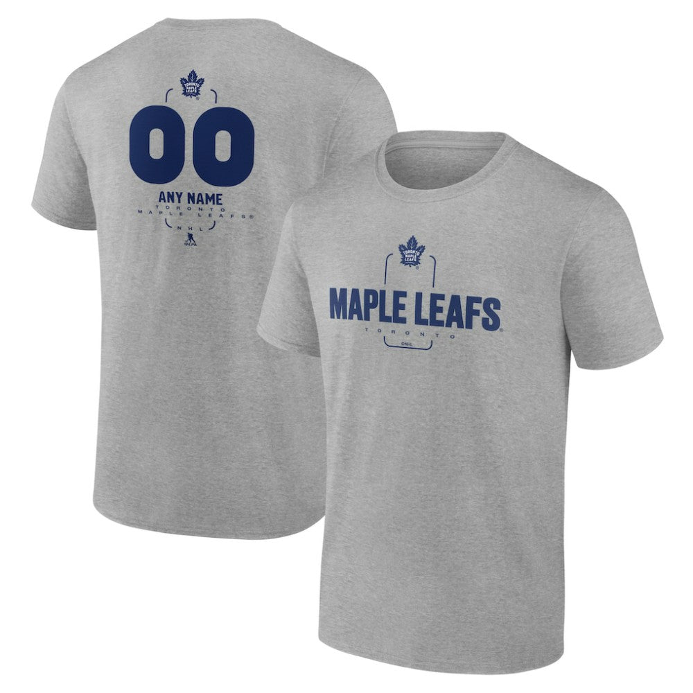 Toronto Maple Leafs Personalized Name & Number Midfielder T-Shirt - Gray - NHL