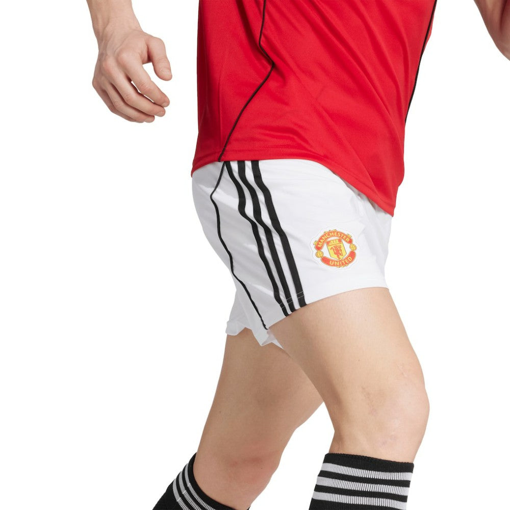 Manchester United 2025/26 Home AEROREADY Replica Shorts White | Adidas