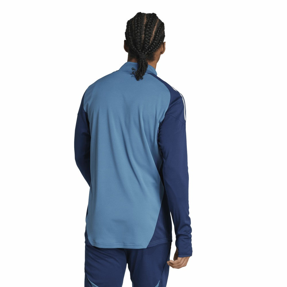 Arsenal 2025/26 AEROREADY Raglan Quarter-Zip Training Top Light Blue | Adidas Online