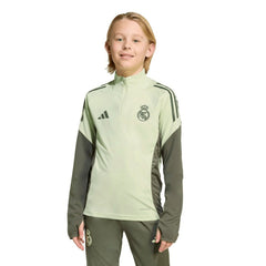 Real Madrid Youth 2025/26 Training AEROREADY Quarter-Zip Pullover Green | Adidas discount