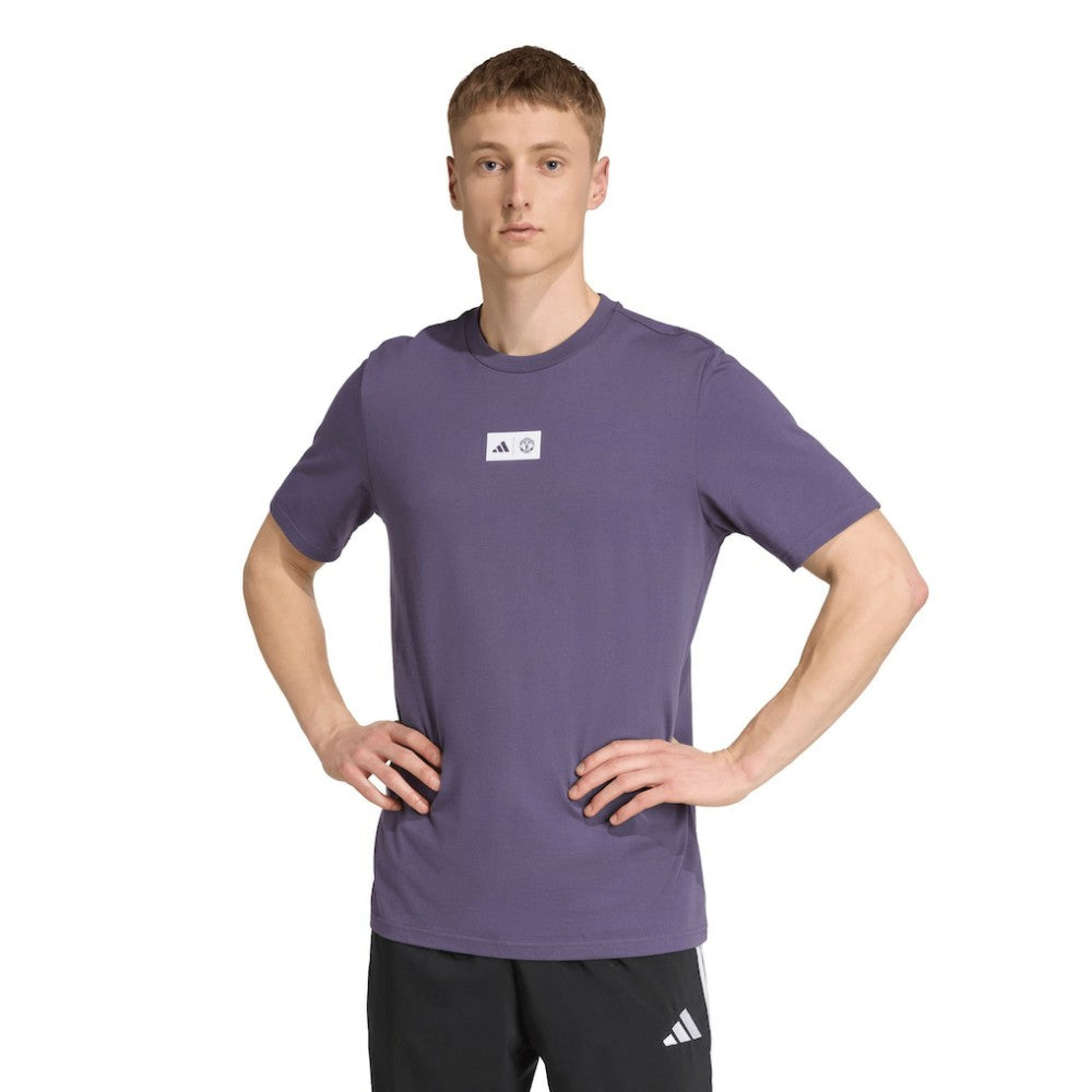 Manchester United Jersey Hook T-Shirt Purple | Adidas Online