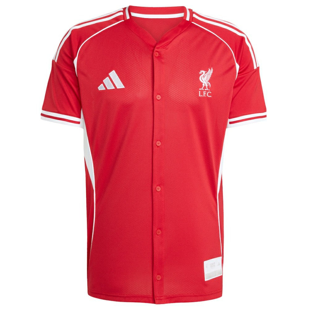 Liverpool Full-Button Baseball Jersey Red | Adidas discount