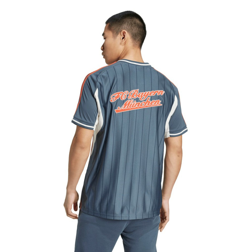 Bayern Munich US Pack Full-Button Baseball Jersey Gray | Adidas Online