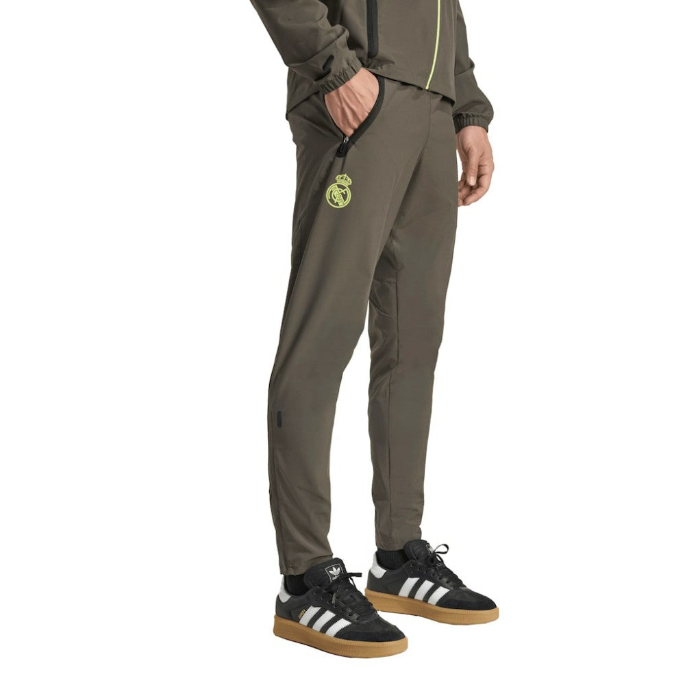Real Madrid 2025/26 Tiro Vis Tech AEROREADY Travel Pants Olive | Adidas cheap