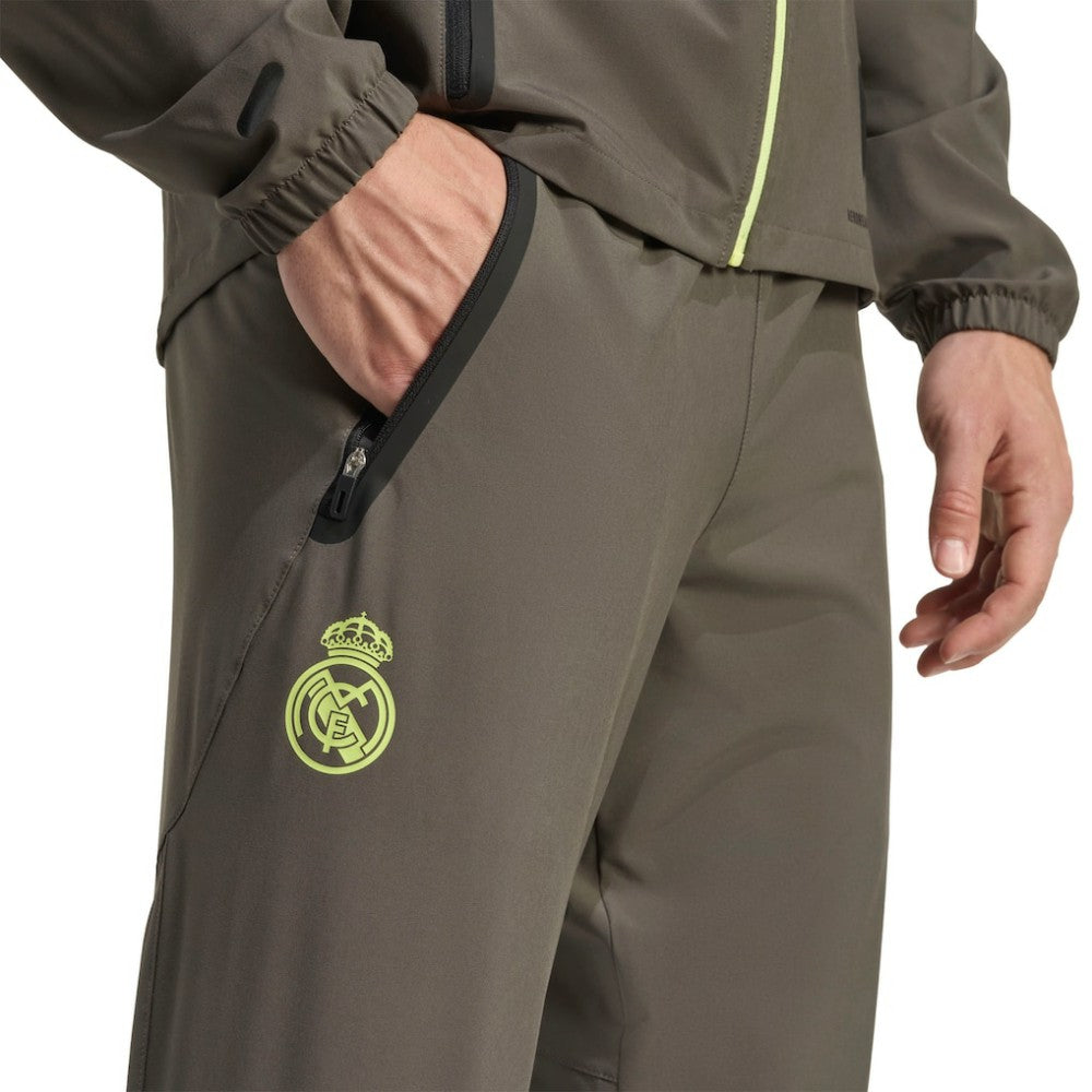 Real Madrid 2025/26 Tiro Vis Tech AEROREADY Travel Pants Olive | Adidas cheap