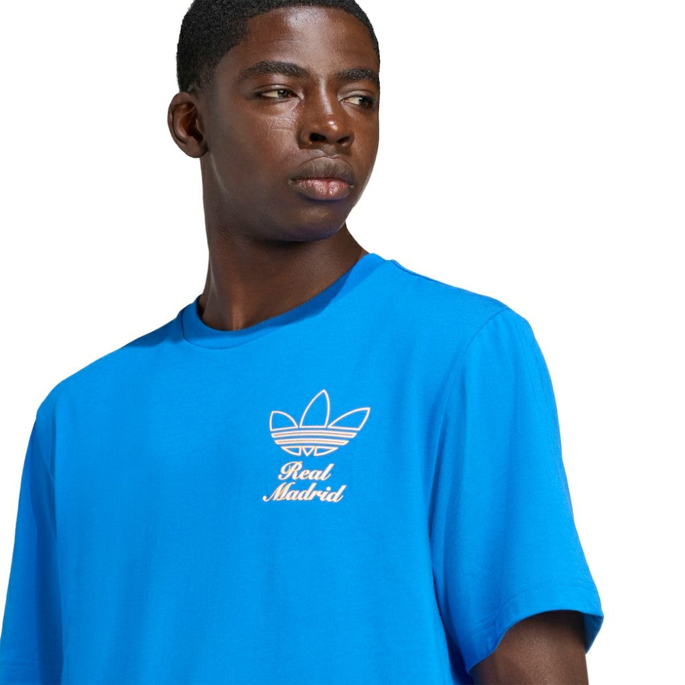 Real Madrid Terrace Icons Collection Graphic T-Shirt Blue | Adidas Online