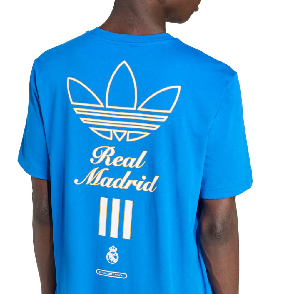Real Madrid Terrace Icons Collection Graphic T-Shirt Blue | Adidas Online