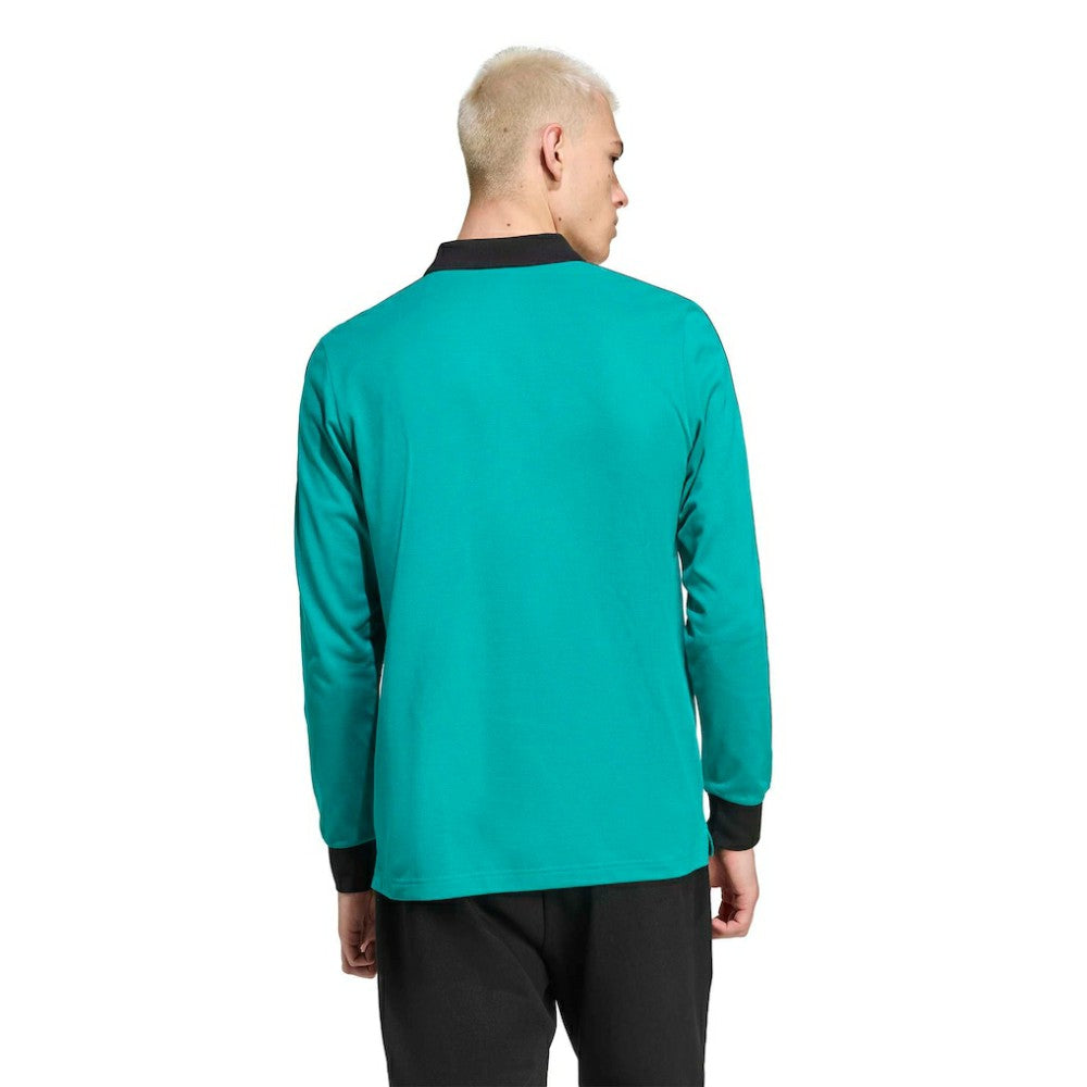 Liverpool Terrace Icons Long Sleeve Polo Green | Adidas Online