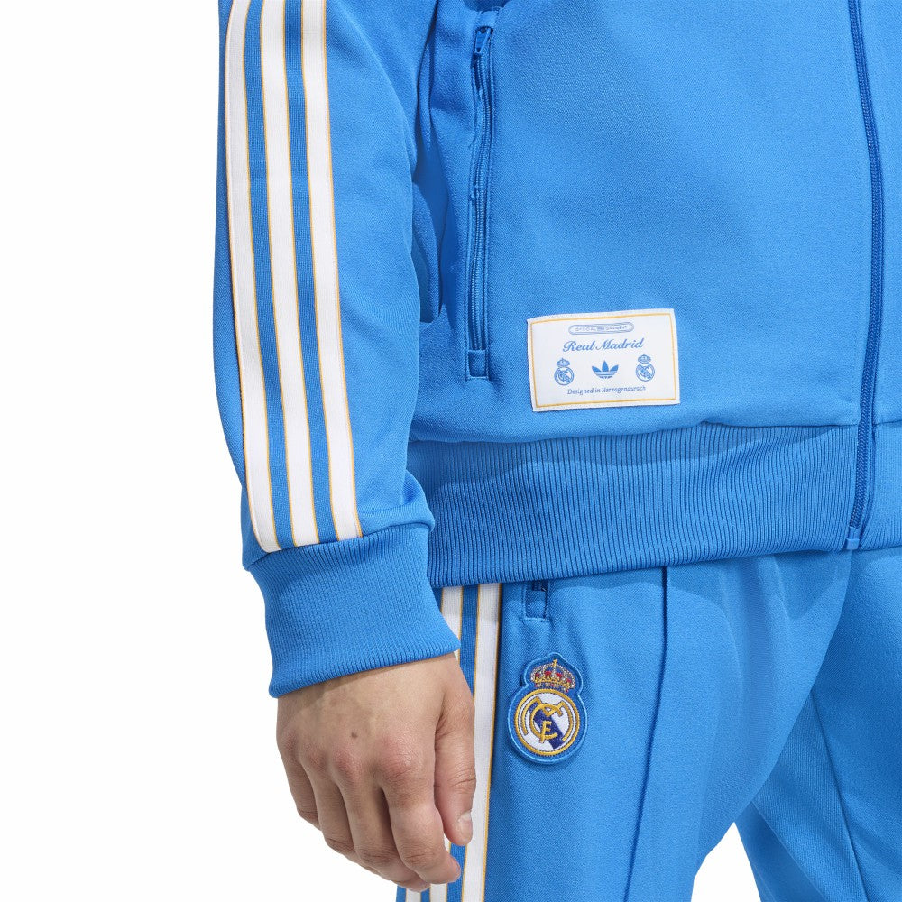 Real Madrid Terrace Icons Full-Zip Track Jacket Blue | Adidas discount