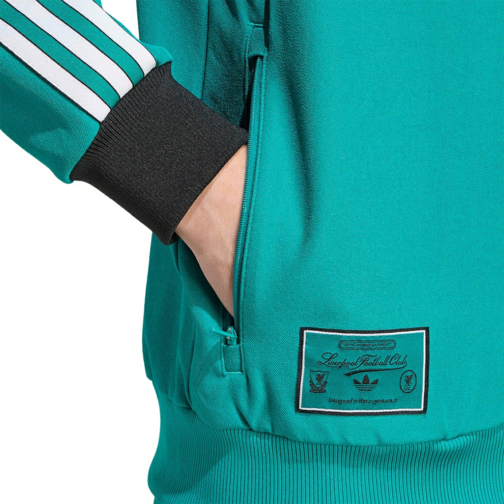 Liverpool Terrace Icons Full-Zip Track Jacket Green | Adidas