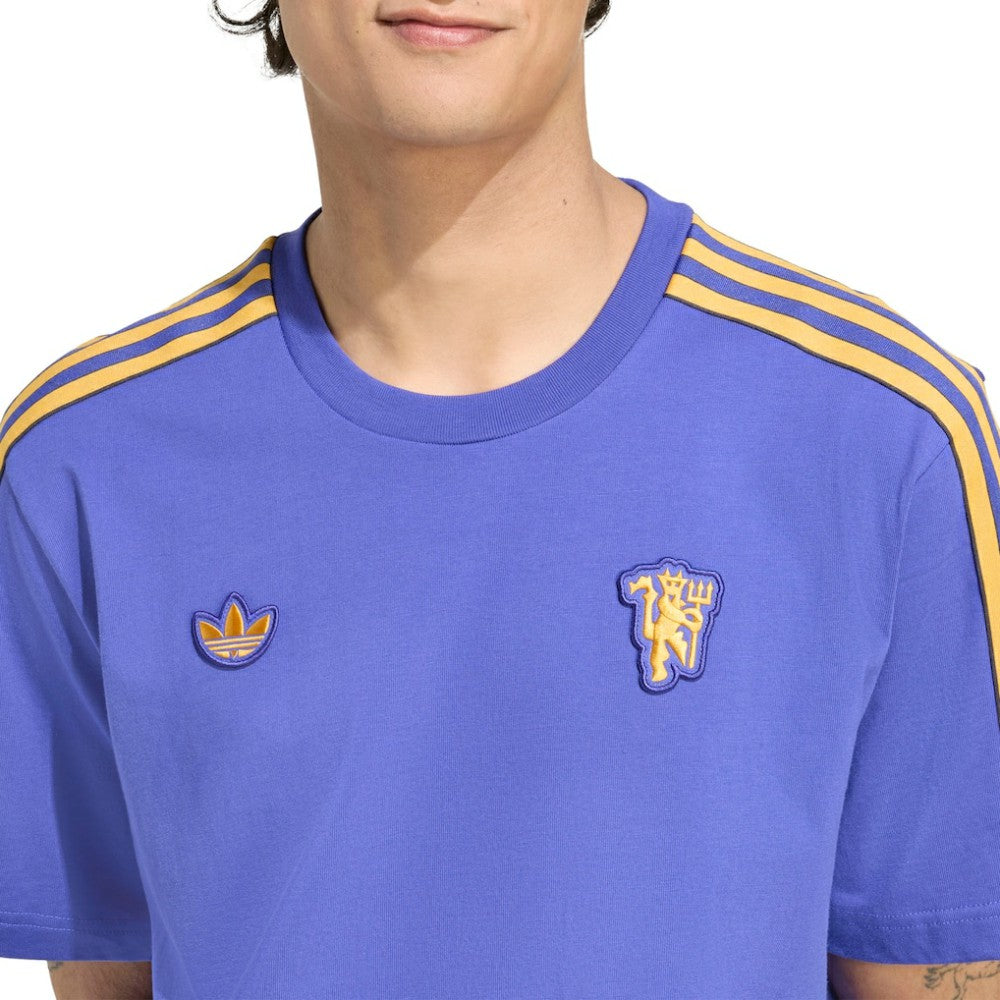 Manchester United Terrace Icons T-Shirt Purple | Adidas Online