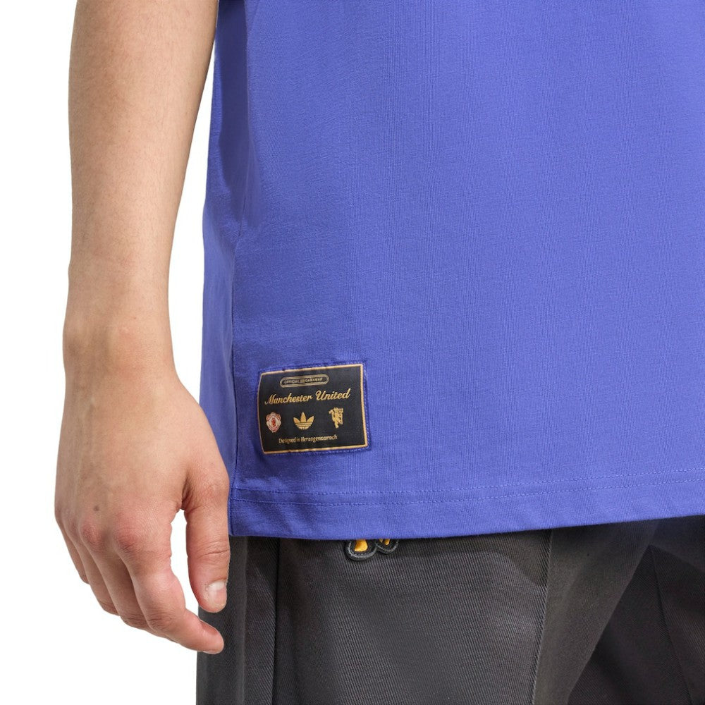 Manchester United Terrace Icons T-Shirt Purple | Adidas Online