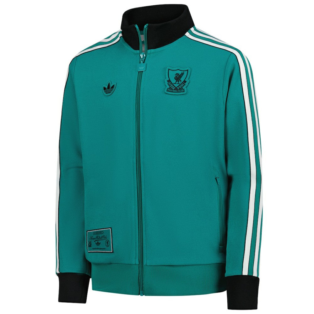 Liverpool Youth Terrace Icons Full-Zip Track Jacket Green | Adidas Sale