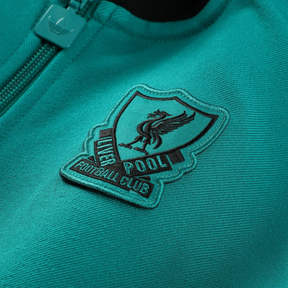 Liverpool Youth Terrace Icons Full-Zip Track Jacket Green | Adidas Sale