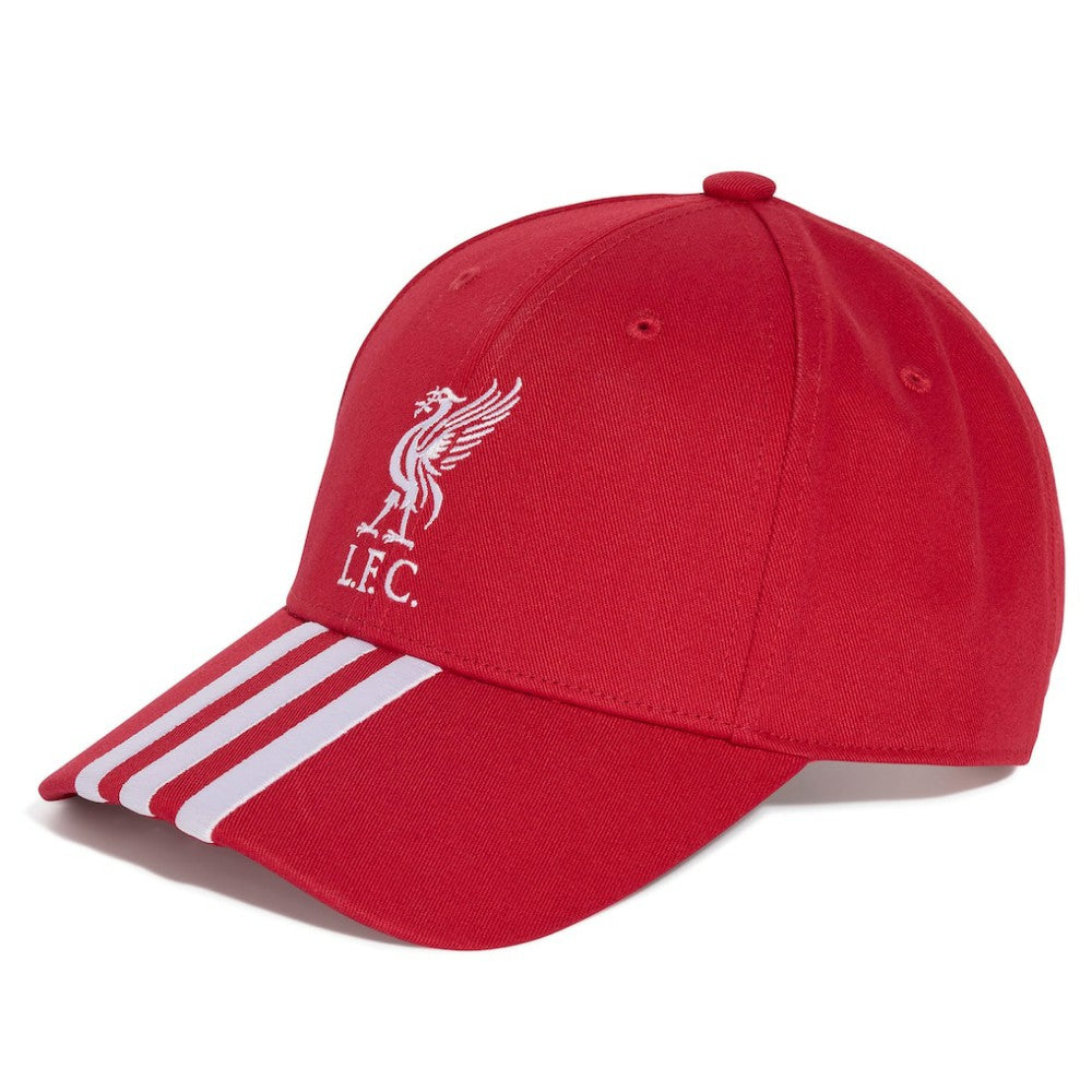 Liverpool Unisex Three-Stripe Dad Adjustable Hat Red | Adidas discount