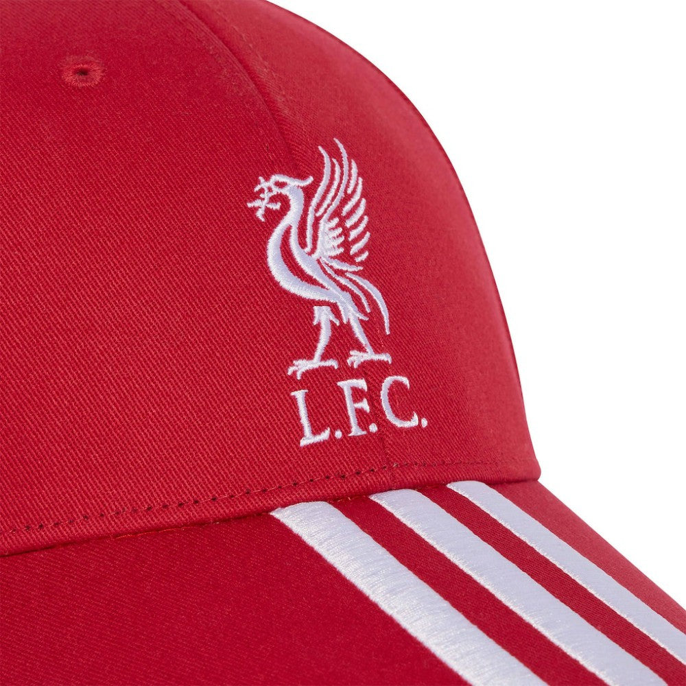 Liverpool Unisex Three-Stripe Dad Adjustable Hat Red | Adidas discount