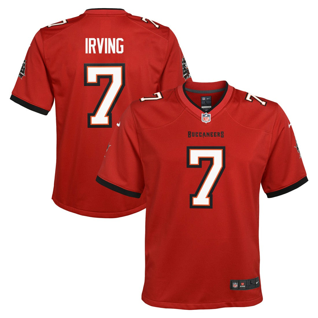 Bucky Irving Tampa Bay Buccaneers Youth Game Jersey Red | Nike for Sale