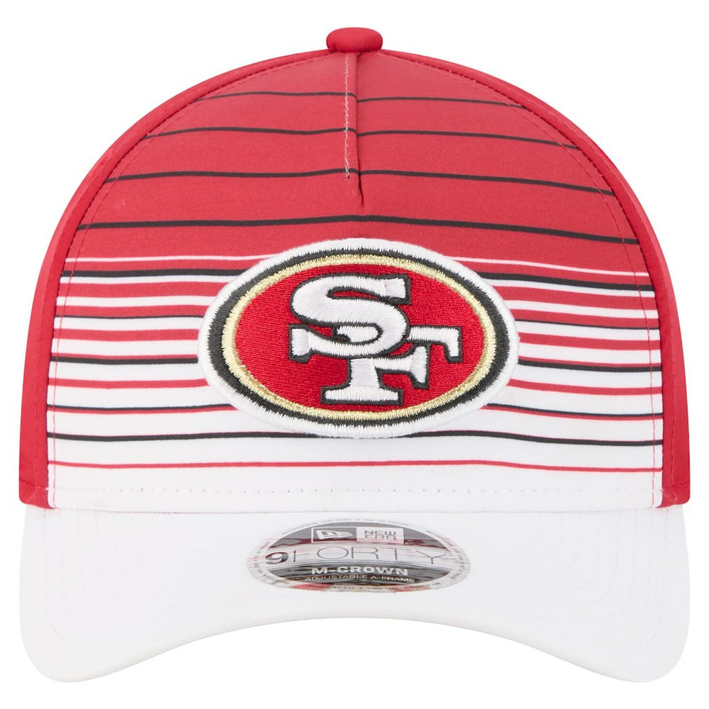 San Francisco 49ers New Era Adventure Gradient 9FORTY M-Crown A-Frame Adjustable Hat White/Scarlet | NFL