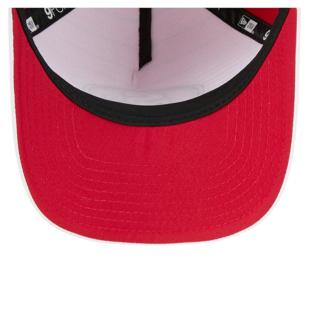 San Francisco 49ers New Era Adventure Gradient 9FORTY M-Crown A-Frame Adjustable Hat White/Scarlet | NFL
