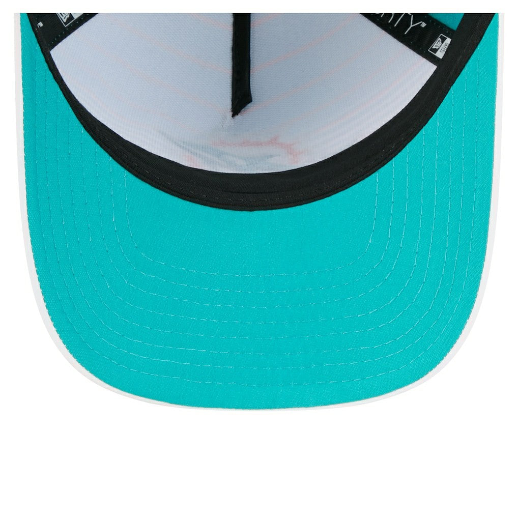 Miami Dolphins New Era Adventure Gradient 9FORTY M-Crown A-Frame Adjustable Hat White/Aqua | NFL