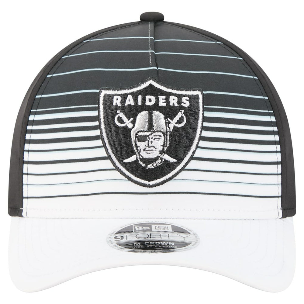 Las Vegas Raiders New Era Adventure Gradient 9FORTY M-Crown A-Frame Adjustable Hat White/Black | NFL