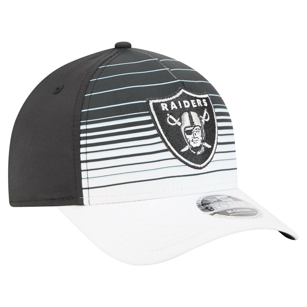 Las Vegas Raiders New Era Adventure Gradient 9FORTY M-Crown A-Frame Adjustable Hat White/Black | NFL