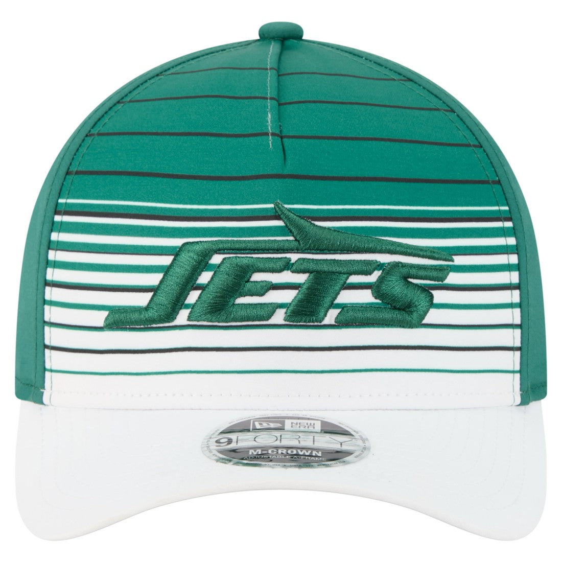 New York Jets New Era Adventure Gradient 9FORTY M-Crown A-Frame Adjustable Hat White/Green | NFL