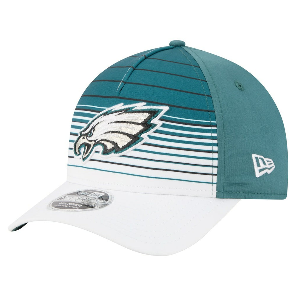 Philadelphia Eagles New Era Adventure Gradient 9FORTY M-Crown A-Frame Adjustable Hat White/Midnight Green | NFL