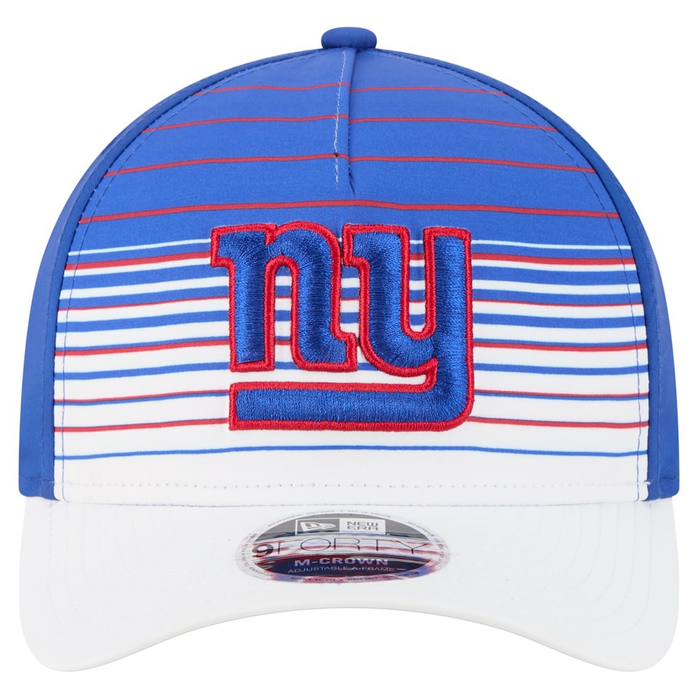 New York Giants New Era Adventure Gradient 9FORTY M-Crown A-Frame Adjustable Hat White/Royal | NFL