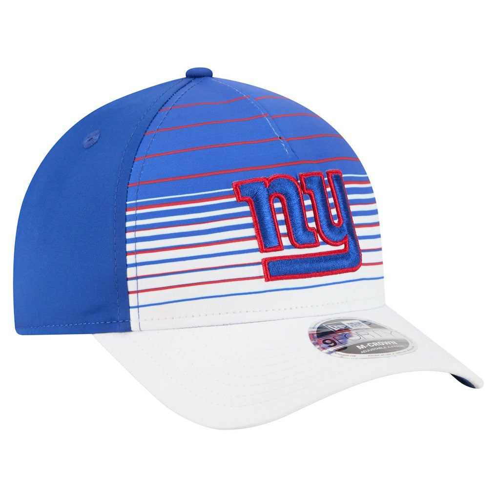 New York Giants New Era Adventure Gradient 9FORTY M-Crown A-Frame Adjustable Hat White/Royal | NFL