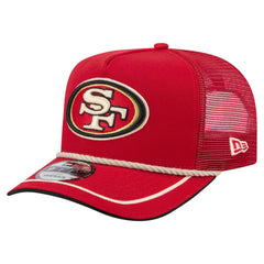 San Francisco 49ers New Era Vintage Team Rope A-Frame Trucker 9FIFTY Snapback Hat Scarlet | NFL