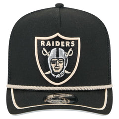 Las Vegas Raiders New Era Vintage Team Rope A-Frame Trucker 9FIFTY Snapback Hat Black | NFL