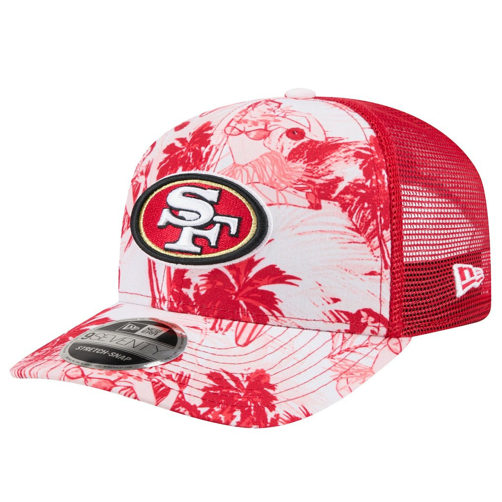 San Francisco 49ers New Era Hula 9SEVENTY Adjustable Trucker Hat Scarlet | NFL