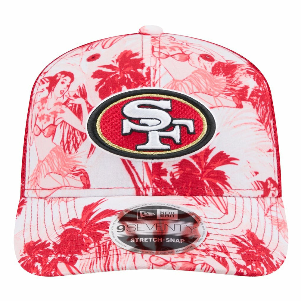 San Francisco 49ers New Era Hula 9SEVENTY Adjustable Trucker Hat Scarlet | NFL