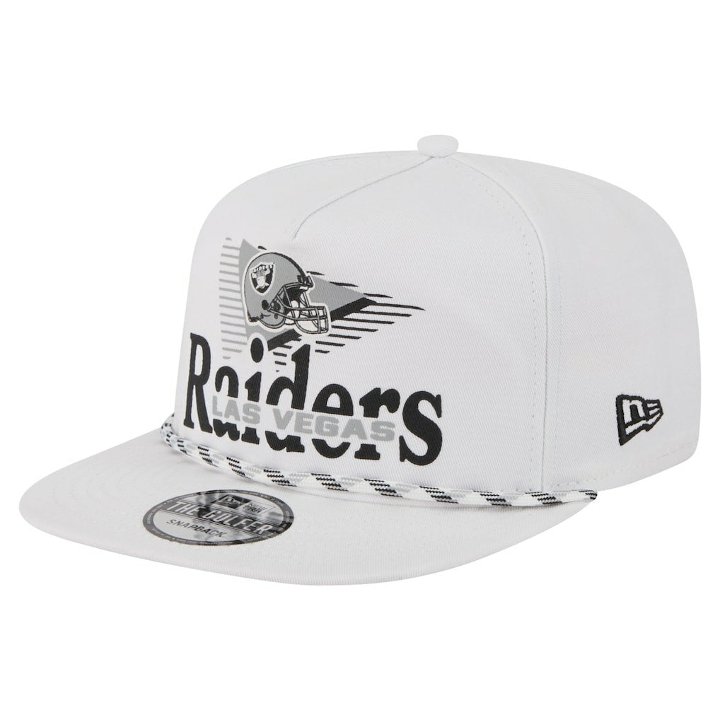 Las Vegas Raiders New Era Collide Golfer Snapback Hat White | NFL