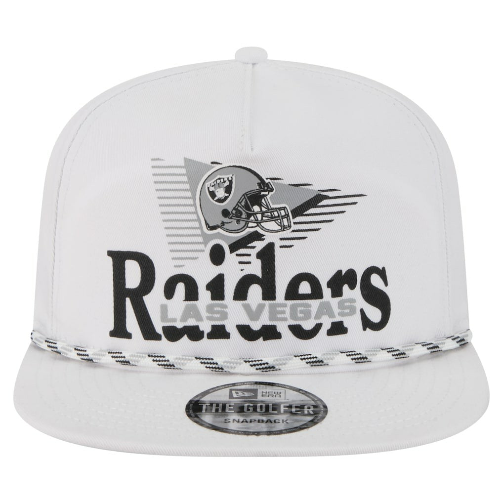 Las Vegas Raiders New Era Collide Golfer Snapback Hat White | NFL