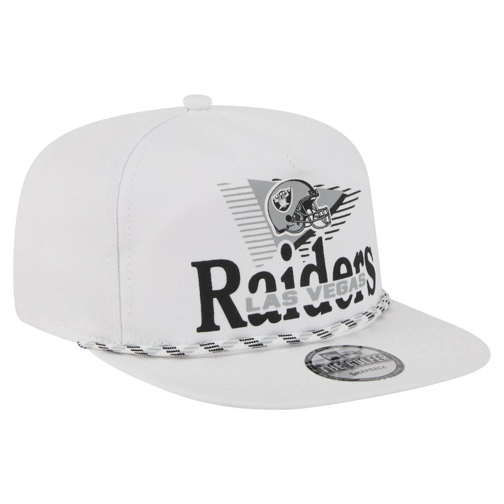 Las Vegas Raiders New Era Collide Golfer Snapback Hat White | NFL